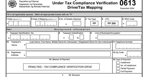bir form 0613|Tax Reminder .